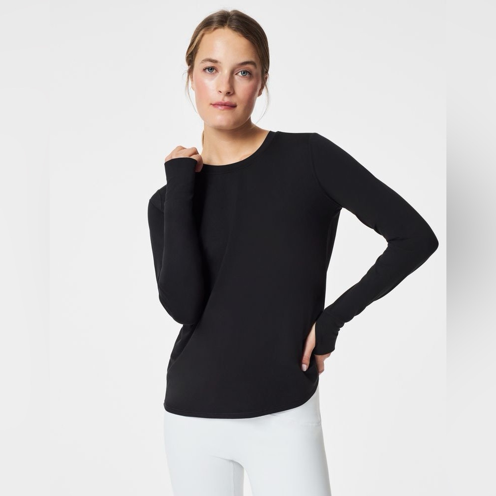NWT SPANX Butter Wrap Back Long Sleeve Top
